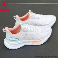 宰摟女鞋冬季中考體測跑步鞋2025新款軟底休閑鞋透氣網(wǎng)面鞋運動(dòng)鞋子女 喬丹白柔桃粉 35 35