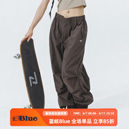 NOTHOMMEBLUE藍(lán)岐春裝新款工裝機(jī)能風(fēng)可調(diào)節(jié)束腳降落傘長(zhǎng)褲男 棕色 XL