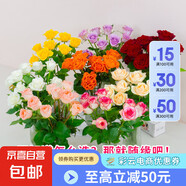【玫瑰花】特價云南鮮花直發(fā)節(jié)日鮮花禮物花束家用水養(yǎng)插花 品牌基地?zé)o土玫瑰隨機色8+2防損 長45-50CM