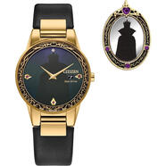 西鐵城（CITIZEN）女鐘表眼鏡迪士尼反派腕表GA108246WEcoDrive技術手表 initial