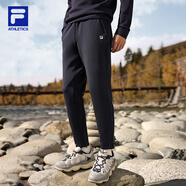 FILA 斐樂(lè)官方運(yùn)動(dòng)褲男士長(zhǎng)褲基礎(chǔ)簡(jiǎn)約健身針織褲子直口跑步訓(xùn)練褲