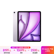Apple/蘋果 iPad Air 13英寸 M2芯片 2024年新款平板電腦(Air6/1T WLAN版/MV2T3CH/A)紫色