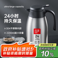 炊大皇保溫壺304不銹鋼家用大容量水壺茶壺防滑底暖水壺 2.2L