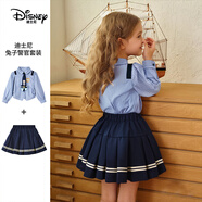 迪士尼女童春裝瘋狂動(dòng)物城童裝套裝2026春季新款兩件套帶領(lǐng)帶兒童套裝