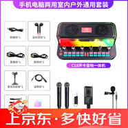 金運(yùn)C18直播設(shè)備全套裝電腦聲卡唱歌手機(jī)專用話筒K歌錄音專業(yè)高級(jí) 【典雅黑】熱款【黑色】雙麥大全套【配件看圖】