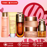 嬌韻詩（CLARINS）彈簧水乳面霜護(hù)膚品套裝 雙萃精華眼霜 化妝品全套送女友生日禮物 潔面+彈簧水+精華+眼霜+日晚霜