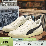 彪馬（PUMA）官方 男女同款情侶輕便經(jīng)典簡約休閑百搭潮流板鞋 CARACAL 369863 米白色-黑色-黑色-29 36