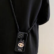 艾格辰拉布布鏡子支架適用蘋(píng)果16pro手機殼15promax高亮黑14pro四角可掛 [亮黑拉布布鏡子支架]四角可掛+1 iPhone12