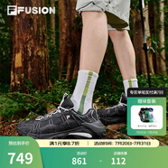 FILAFUSION斐樂潮牌章昊同款山脈鞋2代山系老爹鞋運(yùn)動休閑鞋男鞋 墨石黑-TU 42.5