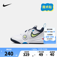 NIKE 耐克兒童籃球運(yùn)動(dòng)鞋TEAM HUSTLE D12魔術(shù)貼易穿脫男女童實(shí)戰(zhàn)球鞋 DV8994-105（HUSTLE D 11） 33.5 【建議腳長(zhǎng)21cm】