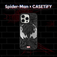 CASETIFYMARVELxCASETiFYSpider-Man毒液猛毒共生體面罩適用于iPhone16ProMax/16Pro/15ProMax/14ProMax手 銀鏡黑框(MagSafe) i