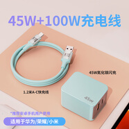 UE【現(xiàn)貨】充電器氮化鎵快充頭PD45W適用華為榮耀蘋(píng)果小米手機(jī)iphone16平板筆記本電腦Type-C/USB 【海鹽藍(lán)】45W氮化鎵充電器+100W數(shù)據(jù)線A-C