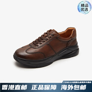 萊爾斯丹（le saunda）新款時尚休閑低幫舒適系帶運動鞋男鞋5TM78201 深啡色 BRL 38