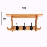 溥畔定制鄉村風(fēng)格大型衣架壁掛式衣架墻壁木質(zhì)衣架掛鉤壁掛掛鉤置物架 尊貴款3鉤黃
