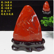 靜閣軒南非紅碧玉雞血石擺件天然奇石原石收藏禮品玉石觀賞石辦公室擺設(shè) 7