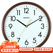 精工時(shí)鐘掛鐘客廳鐘表掛墻石英鐘機(jī)芯夜光家用現(xiàn)代簡(jiǎn)約大氣免打孔鐘 QXA946B（店長(zhǎng)推薦）