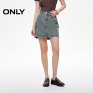 ONLY 2025春季工裝風(fēng)多口袋A字短裙牛仔半身裙女|125137025