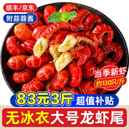 一蝦一世界大號無冰衣小龍蝦尾凈重500g/袋（110-120只）活剝冷凍熟麻辣蝦球 大號凈重3斤 蒜蓉料【500g*3袋】