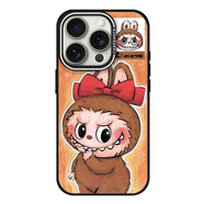 OUOETYCASESHOCK×粉色拉布布labubu高端品質(zhì)適用于蘋果16手機殼iPhone1 拉布布4號款-透明黑框(升級版高 iPhone16