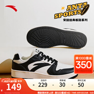 安踏（ANTA）籃球板鞋男厚底增高籃球文化潮流運(yùn)動鞋子情侶籃球鞋百搭小白鞋 【男款】象牙白/黑-2 43