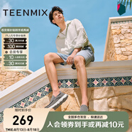 天美意男鞋舒適懶人軟底帆布鞋一腳蹬男休閑布鞋 灰色 44