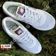 NEW BALANCE官方艦店NB男鞋nb574 新款復古老爹鞋跑步休閑鞋透氣運動(dòng)鞋男 U574LGLG/白粉色/574 42