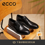 愛(ài)步（ECCO）皮鞋男 牛皮商務(wù)正裝鞋男士婚鞋男鞋亮面皮鞋德比鞋男 里斯622104 黑色62210401001 39