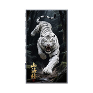 YEAPAN索尼NW-A307保護(hù)套Sony A306保護(hù)殼3.6英寸NW-A105HN彩繪套定制殼 白虎+鋼化膜