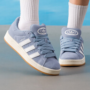 阿迪達斯 （adidas）休閑鞋男鞋女鞋2025秋季新款運動(dòng)鞋CAMPUS面包鞋低幫板鞋JR0106 JQ8346質(zhì)感藍/白色/漢玉白 40.5
