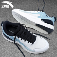 安踏（ANTA）云彈C37跑步鞋男鞋2025秋冬季新款軟底緩震回彈運動(dòng)鞋輕便跑鞋 -10象牙白/薄藍色 40