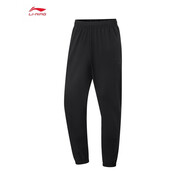 李寧運動(dòng)褲男款褲子收口束腳直筒透氣寬松長(cháng)褲休閑百搭訓練衛褲 5折 黑色135-收口 李寧小標 XL (180)