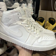 CLENIKEEDAIR NIKE【莆田純原版本】 Air AJ1 喬1兔八哥高幫籃球鞋黑白熊貓 aj1高幫純白 39