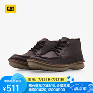 CAT卡特工裝靴男士馬丁靴防滑厚底戶外英倫風(fēng)牛皮靴子P725410N3EDC17 深褐 42