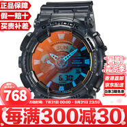 卡西歐（CASIO）手表GA-110系列爆款黑金運動防水多功能日韓表送男友 新款夏日沙灘主題GA-110TLS-8A