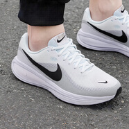耐克（NIKE）跑步鞋男鞋 2025新款夏季運(yùn)動(dòng)鞋輕便低幫休閑鞋緩震慢跑鞋 革命8-白色黑勾/建議拍大半碼 42