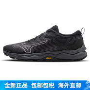 美津濃（MIZUNO）24新款男子軟彈緩震防水越野慢跑鞋DAICHI 8 GTX 01/黑色/灰色 41