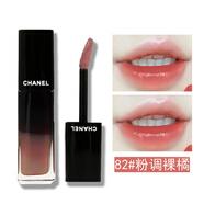 香奈兒（Chanel） 炫光唇釉魅力黑管鏡面唇彩禮盒裝情人圣誕節禮物送女友老婆禮品 82#粉調裸橘