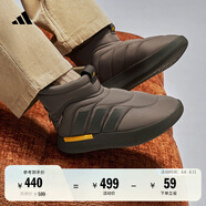 adidas ADIPUFF面包鞋柔軟舒適保暖中幫棉鞋阿迪達斯官方輕運動 巖層橄欖綠/暗橄欖綠/銀灰黃 43