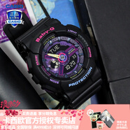 卡西歐（CASIO） 女手表GSHOCK/BABY-G獨(dú)角獸淡粉中性潮流時(shí)尚防水運(yùn)動學(xué)生電子表 BA-110XTM-1A小魔女