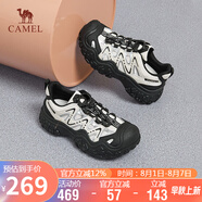 駱駝（CAMEL）登山鞋戶外休閑鞋女網(wǎng)面3.0閃電丑萌鞋 L24A469693 米/銀/黑 37