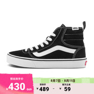 VANS范斯官方 Ashwood Hi Decon黑色復(fù)古街頭高幫女鞋板鞋 黑色 36