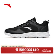 安踏（ANTA）跑步鞋網(wǎng)面透氣運動(dòng)休閑跑步鞋子新款運動(dòng)鞋 黑/安踏白-4 39