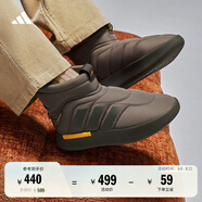 adidas ADIPUFF面包鞋柔軟舒適保暖中幫棉鞋阿迪達(dá)斯官方輕運(yùn)動(dòng) 巖層橄欖綠/暗橄欖綠/銀灰黃 40.5
