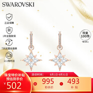 施華洛世奇（SWAROVSKI）SYMBOL多棱角雪花 耳釘耳環(huán)女耳飾 女士禮物生日禮物女 5494337
