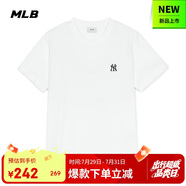 MLB短袖T恤男女時(shí)尚夏季休閑經(jīng)典純色圓領(lǐng)25新款3ATSB0153-50WHS-L
