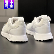 阿迪達斯 （adidas）休閑鞋男鞋女鞋2025新款夏季三葉草運動鞋輕便減震跑步鞋GW6837 FZ3439純白色 40.5