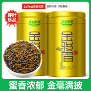 樂(lè )品樂(lè )茶金駿眉紅茶茶葉 特級正宗武夷山濃香型茶葉禮袋款共250g