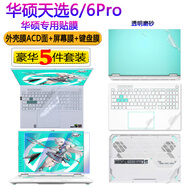 格瑪斯（gemasi）16英寸華碩天選6/6Pro2025款鍵盤膜華碩筆記本電腦保護(hù)膜FX608/FX608L防藍(lán)光防反光屏幕貼膜防窺膜 【五件套】防藍(lán)光鋼化膜+透明磨砂ACD面+鍵盤膜 華碩天選6Pro2025款 FX608L