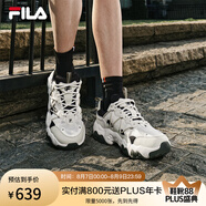 FILA 斐樂貓爪鞋4代男鞋復(fù)古老爹鞋時(shí)尚休閑運(yùn)動(dòng)鞋透氣厚底鞋貓爪6 淺豆綠/奶白-貓爪6 F12M522111FAA 42