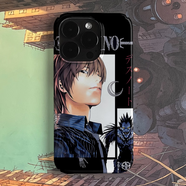 其他家死亡筆記本動漫二次元覆古藝術(shù)小眾適用高級感卡通iPhone14pro+蘋 半包磨砂面硬殼大孔包按鍵和鏡頭 iPhone14Plus